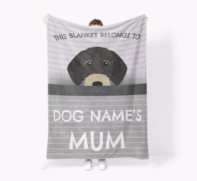 'This Blanket Belongs To...' - Personalised {breedFullName} Blanket: Premium Sherpa Fleece